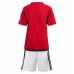 Manchester United Replika Babykläder Hemma matchkläder barn 2023-24 Korta ärmar (+ Korta byxor)